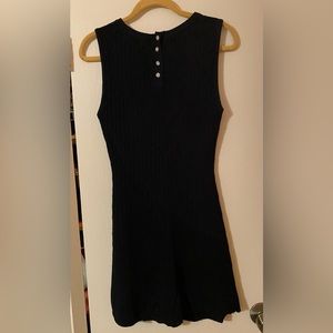 ZARA sleeveless sweater dress with rhinestone buttons. Size M.